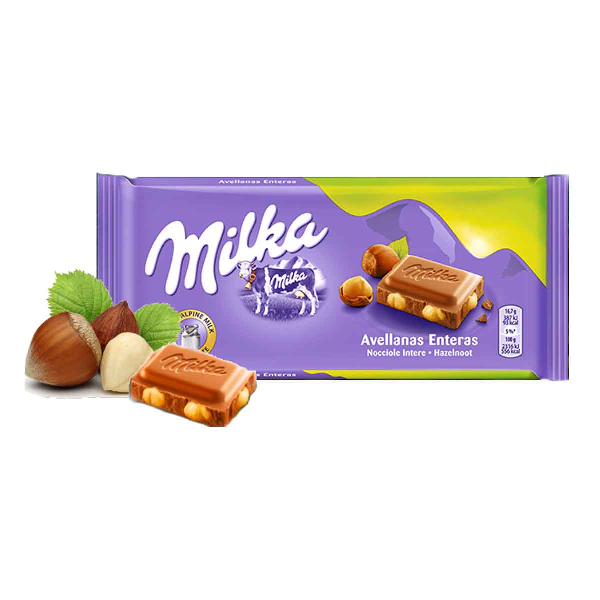 Chocolate Milka Whole Hazelnut – 100g – Emporio Hungaro